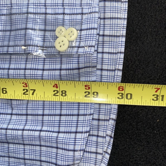 Ralph Lauren Custom Fit Blue Check Plaid Oxford Shirt Men's Medium NWT - Picture 12 of 12